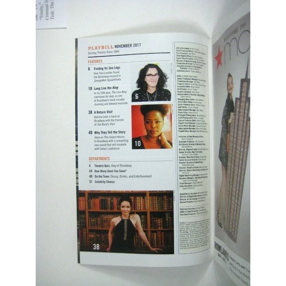 Junk Playbill Opening Night November 2017 Stephen Pasquale Stephanie Umoh NYC - Picture 7 of 8